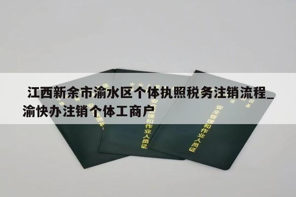  江西新余市渝水区个体执照税务注销流程_渝快办注销个体工商户