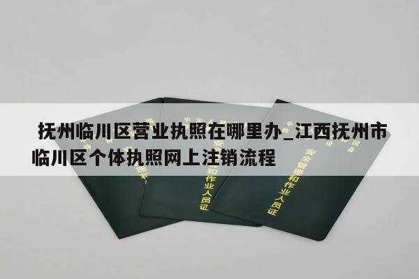  抚州临川区营业执照在哪里办_江西抚州市临川区个体执照网上注销流程