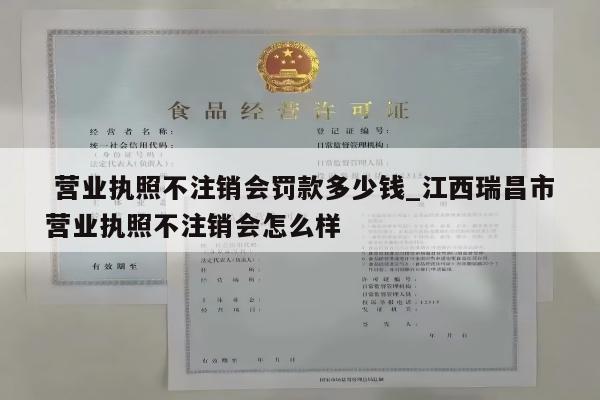  营业执照不注销会罚款多少钱_江西瑞昌市营业执照不注销会怎么样