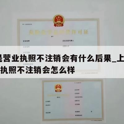  要是营业执照不注销会有什么后果_上犹县营业执照不注销会怎么样