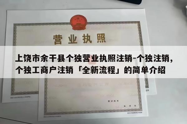 上饶市余干县个独营业执照注销-个独注销,个独工商户注销「全新流程」的简单介绍