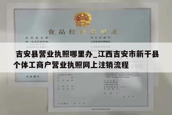  吉安县营业执照哪里办_江西吉安市新干县个体工商户营业执照网上注销流程
