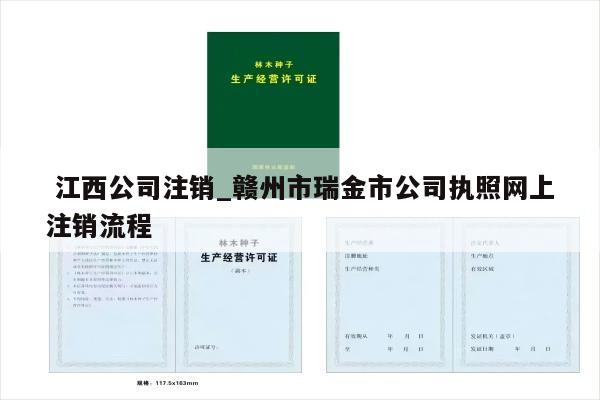  江西公司注销_赣州市瑞金市公司执照网上注销流程