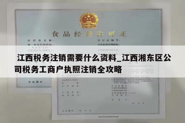  江西税务注销需要什么资料_江西湘东区公司税务工商户执照注销全攻略