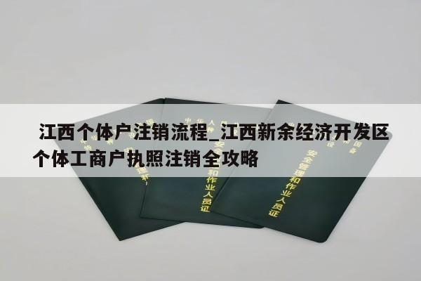  江西个体户注销流程_江西新余经济开发区个体工商户执照注销全攻略