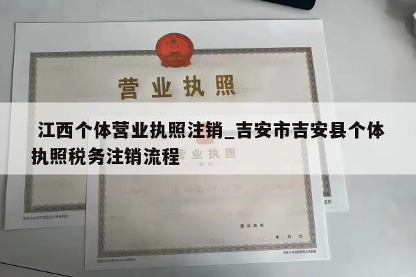  江西个体营业执照注销_吉安市吉安县个体执照税务注销流程