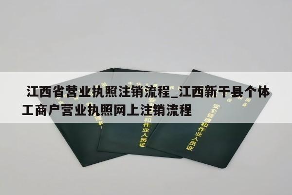  江西省营业执照注销流程_江西新干县个体工商户营业执照网上注销流程