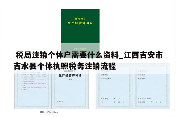  税局注销个体户需要什么资料_江西吉安市吉水县个体执照税务注销流程