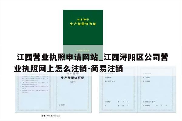  江西营业执照申请网站_江西浔阳区公司营业执照网上怎么注销-简易注销