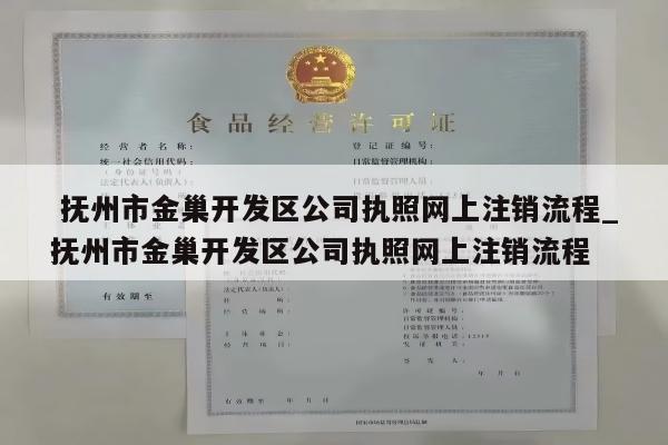  抚州市金巢开发区公司执照网上注销流程_抚州市金巢开发区公司执照网上注销流程
