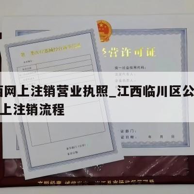  江西网上注销营业执照_江西临川区公司执照网上注销流程