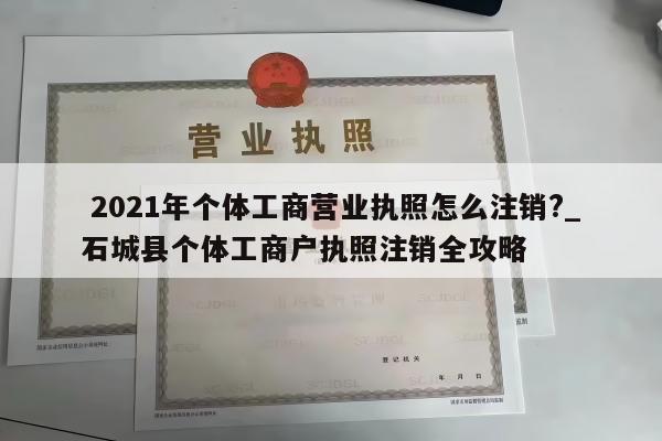  2021年个体工商营业执照怎么注销?_石城县个体工商户执照注销全攻略