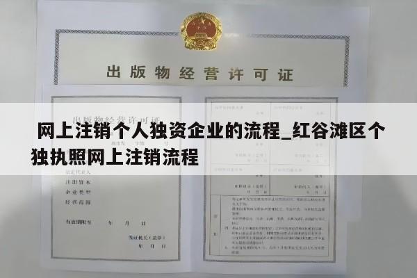  网上注销个人独资企业的流程_红谷滩区个独执照网上注销流程