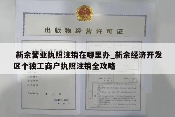  新余营业执照注销在哪里办_新余经济开发区个独工商户执照注销全攻略