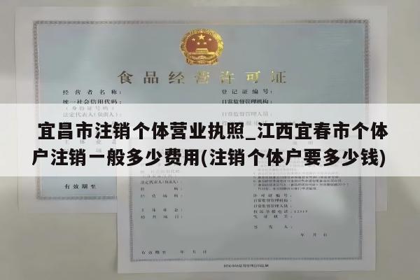  宜昌市注销个体营业执照_江西宜春市个体户注销一般多少费用(注销个体户要多少钱)