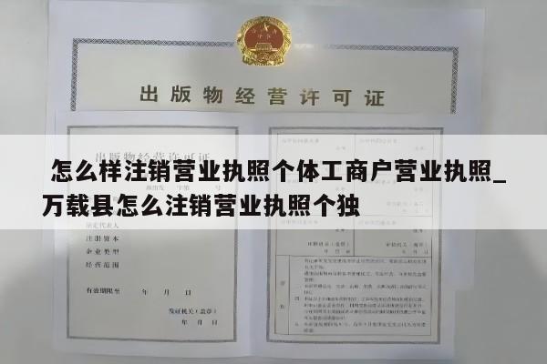  怎么样注销营业执照个体工商户营业执照_万载县怎么注销营业执照个独