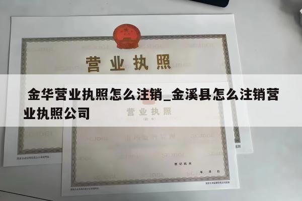  金华营业执照怎么注销_金溪县怎么注销营业执照公司