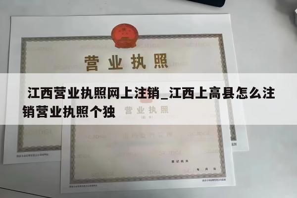  江西营业执照网上注销_江西上高县怎么注销营业执照个独