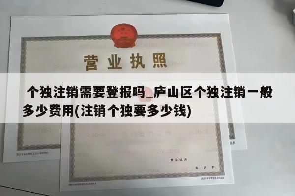  个独注销需要登报吗_庐山区个独注销一般多少费用(注销个独要多少钱)