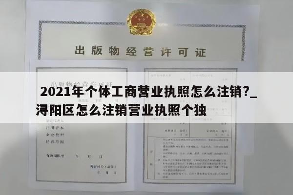  2021年个体工商营业执照怎么注销?_浔阳区怎么注销营业执照个独