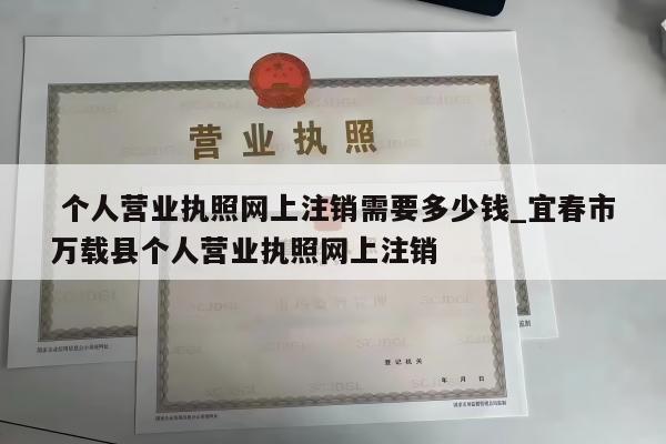  个人营业执照网上注销需要多少钱_宜春市万载县个人营业执照网上注销