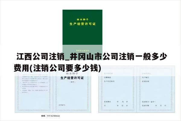  江西公司注销_井冈山市公司注销一般多少费用(注销公司要多少钱)