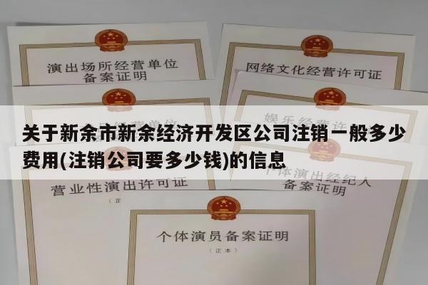 关于新余市新余经济开发区公司注销一般多少费用(注销公司要多少钱)的信息