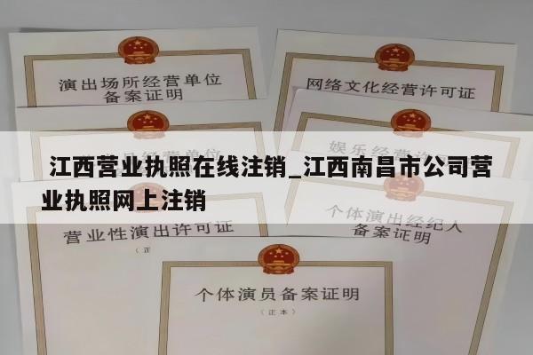 江西营业执照在线注销_江西南昌市公司营业执照网上注销