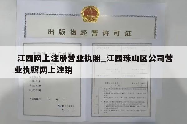  江西网上注册营业执照_江西珠山区公司营业执照网上注销