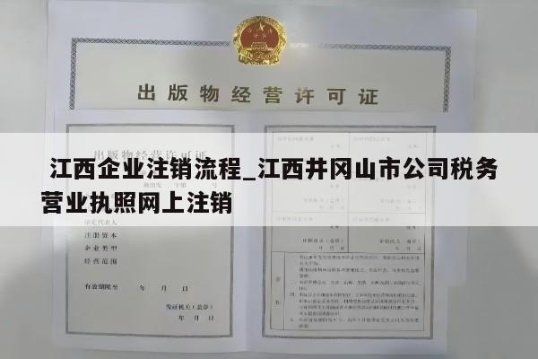  江西企业注销流程_江西井冈山市公司税务营业执照网上注销