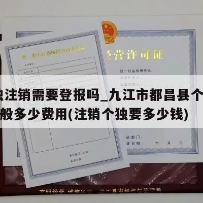  个独注销需要登报吗_九江市都昌县个独注销一般多少费用(注销个独要多少钱)