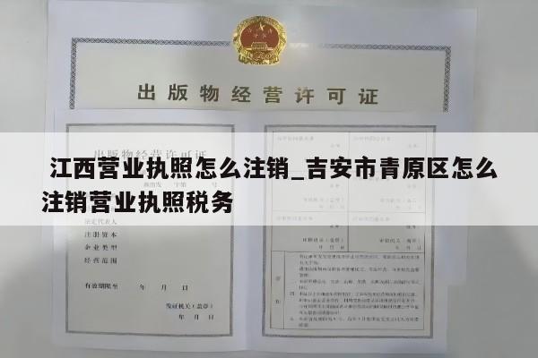  江西营业执照怎么注销_吉安市青原区怎么注销营业执照税务