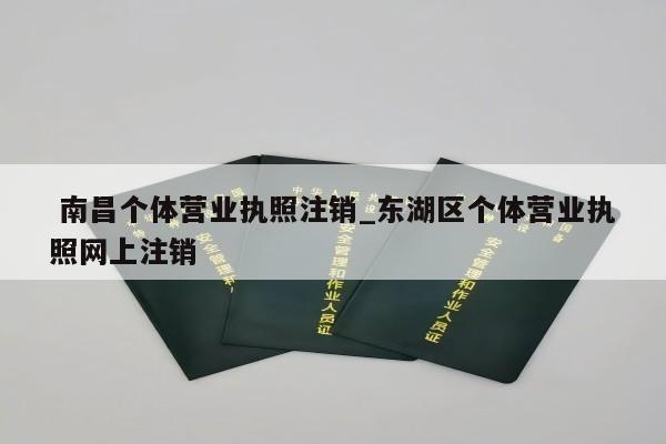  南昌个体营业执照注销_东湖区个体营业执照网上注销