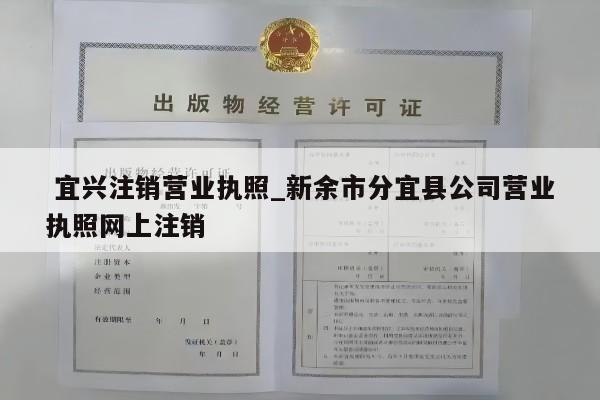  宜兴注销营业执照_新余市分宜县公司营业执照网上注销