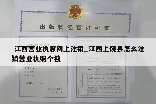  江西营业执照网上注销_江西上饶县怎么注销营业执照个独