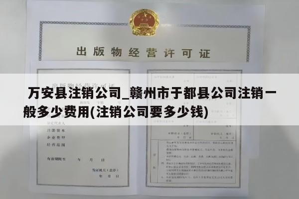  万安县注销公司_赣州市于都县公司注销一般多少费用(注销公司要多少钱)