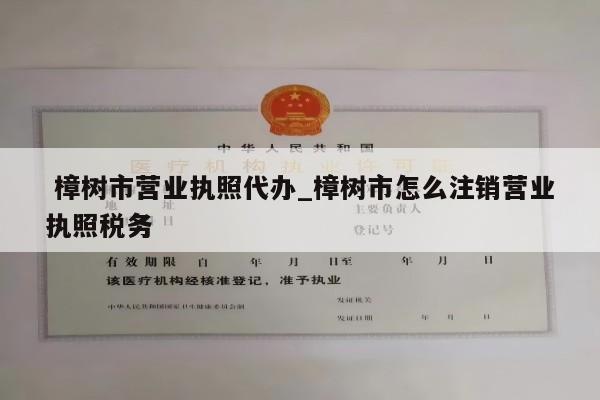  樟树市营业执照代办_樟树市怎么注销营业执照税务