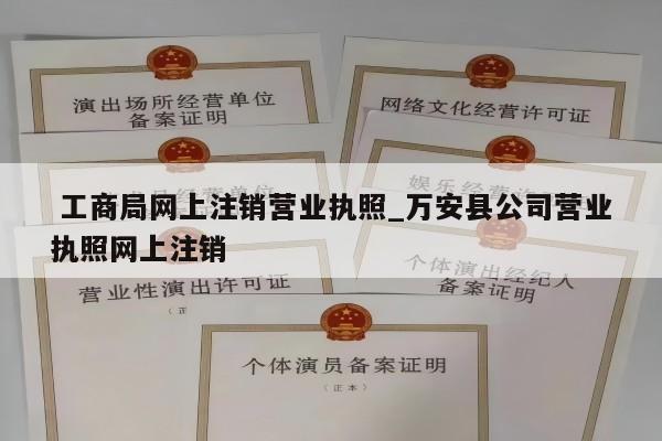 工商局网上注销营业执照_万安县公司营业执照网上注销