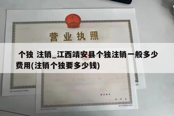  个独 注销_江西靖安县个独注销一般多少费用(注销个独要多少钱)