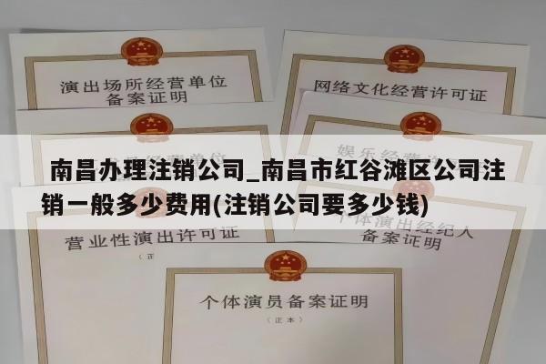  南昌办理注销公司_南昌市红谷滩区公司注销一般多少费用(注销公司要多少钱)