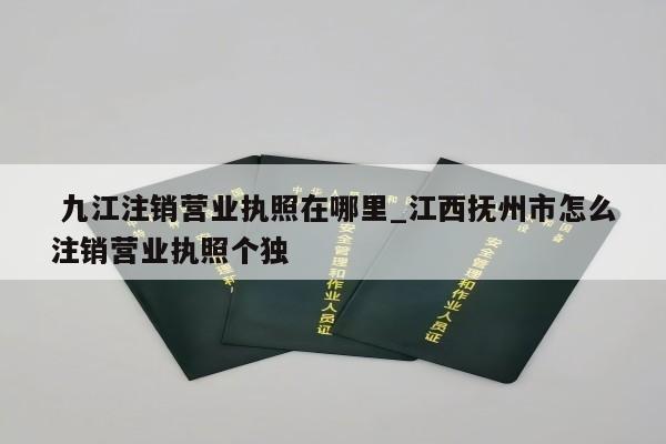  九江注销营业执照在哪里_江西抚州市怎么注销营业执照个独