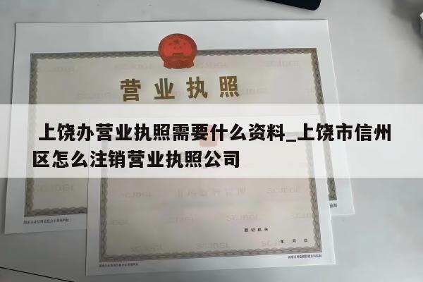  上饶办营业执照需要什么资料_上饶市信州区怎么注销营业执照公司