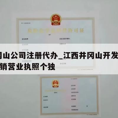  井冈山公司注册代办_江西井冈山开发区怎么注销营业执照个独