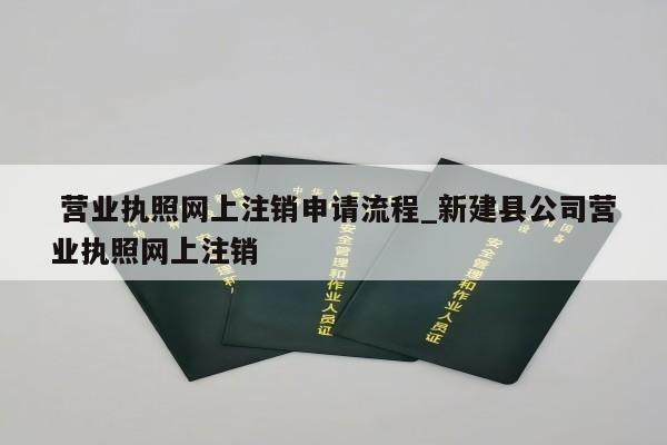  营业执照网上注销申请流程_新建县公司营业执照网上注销