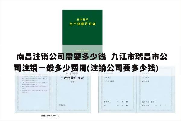  南昌注销公司需要多少钱_九江市瑞昌市公司注销一般多少费用(注销公司要多少钱)
