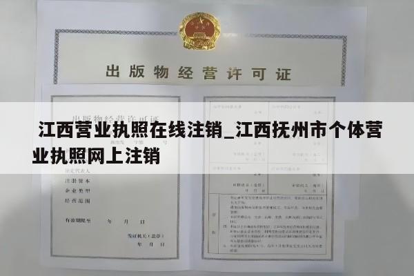  江西营业执照在线注销_江西抚州市个体营业执照网上注销