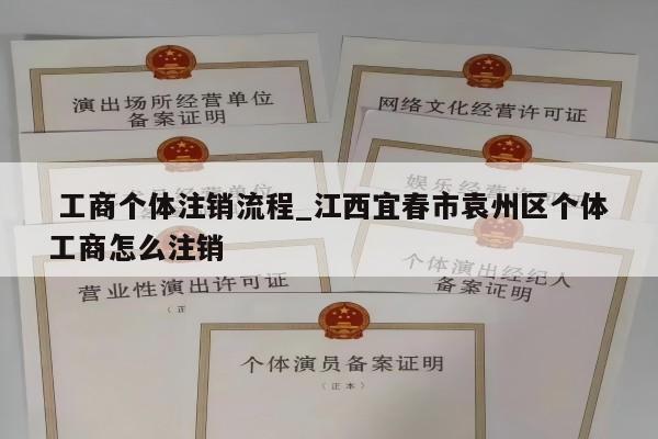  工商个体注销流程_江西宜春市袁州区个体工商怎么注销