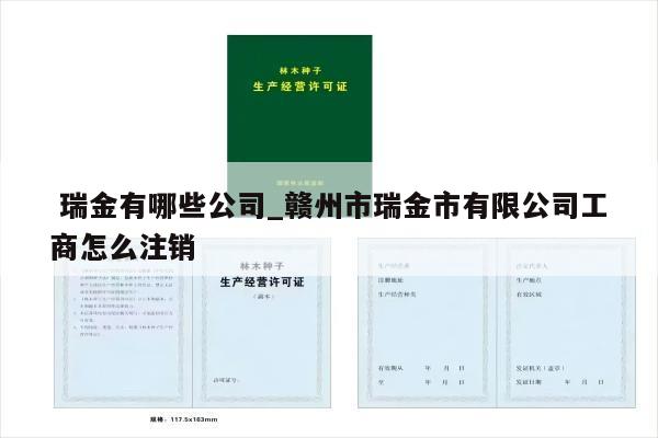  瑞金有哪些公司_赣州市瑞金市有限公司工商怎么注销