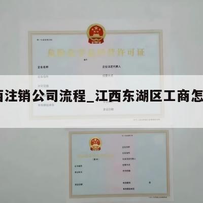  江西注销公司流程_江西东湖区工商怎么注销