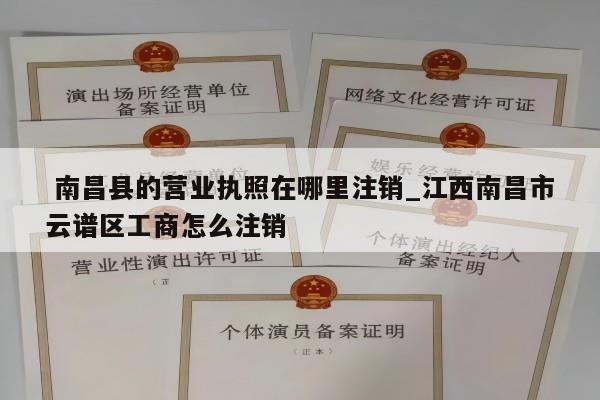  南昌县的营业执照在哪里注销_江西南昌市云谱区工商怎么注销